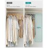 imageSONGMICS 20Pack Pants Hangers 167Inch Long Velvet Hangers with Adjustable Clips HeavyDuty NonSlip Skirt Hangers SpaceSaving for Pants Skirts Coats Dresses Black UCRF012B20Gray