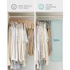 imageSONGMICS 20Pack Pants Hangers 167Inch Long Velvet Hangers with Adjustable Clips HeavyDuty NonSlip Skirt Hangers SpaceSaving for Pants Skirts Coats Dresses Black UCRF012B20Gray