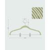 imageSONGMICS 20Pack Pants Hangers 167Inch Long Velvet Hangers with Adjustable Clips HeavyDuty NonSlip Skirt Hangers SpaceSaving for Pants Skirts Coats Dresses Black UCRF012B20Pale Green