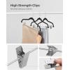 imageSONGMICS 20Pack Pants Hangers 167Inch Long Velvet Hangers with Adjustable Clips HeavyDuty NonSlip Skirt Hangers SpaceSaving for Pants Skirts Coats Dresses Black UCRF012B20Black