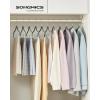imageSONGMICS 20Pack Pants Hangers 167Inch Long Velvet Hangers with Adjustable Clips HeavyDuty NonSlip Skirt Hangers SpaceSaving for Pants Skirts Coats Dresses Black UCRF012B20Gray