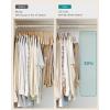 imageSONGMICS 20Pack Pants Hangers 167Inch Long Velvet Hangers with Adjustable Clips HeavyDuty NonSlip Skirt Hangers SpaceSaving for Pants Skirts Coats Dresses Black UCRF012B20White