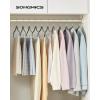 imageSONGMICS 20Pack Pants Hangers 167Inch Long Velvet Hangers with Adjustable Clips HeavyDuty NonSlip Skirt Hangers SpaceSaving for Pants Skirts Coats Dresses Black UCRF012B20Gray