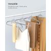 imageSONGMICS 50 Pack Coat Hangers HeavyDuty Plastic Suit Hangers SShaped Opening SpaceSaving 360 Swivel Hook 163 Inches Wide Light Gray and Dark Gray UCRP41G50Light Gray  Dark Gray