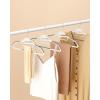 imageSONGMICS 50 Pack Coat Hangers HeavyDuty Plastic Suit Hangers SShaped Opening SpaceSaving 360 Swivel Hook 163 Inches Wide Light Gray and Dark Gray UCRP41G50Cloud White  Dark Gray