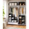 imageSONGMICS Cube Storage Organizer Set of 16 Plastic Cubes Closet Organizers and Storage Room Organization Bedroom Living Room 122 x 484 x 484 Inches Black ULPC44BKBlack