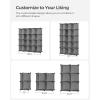 imageSONGMICS Cube Storage Organizer Set of 16 Plastic Cubes Closet Organizers and Storage Room Organization Bedroom Living Room 122 x 484 x 484 Inches Black ULPC44BKGrey