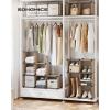 imageSONGMICS Cube Storage Organizer Set of 16 Plastic Cubes Closet Organizers and Storage Room Organization Bedroom Living Room 122 x 484 x 484 Inches Black ULPC44BKCamel Brown