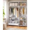 imageSONGMICS Cube Storage Organizer Set of 16 Plastic Cubes Closet Organizers and Storage Room Organization Bedroom Living Room 122 x 484 x 484 Inches Black ULPC44BKWhite