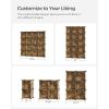 imageSONGMICS Cube Storage Organizer Set of 16 Plastic Cubes Closet Organizers and Storage Room Organization Bedroom Living Room 122 x 484 x 484 Inches Black ULPC44BKRustic Brown