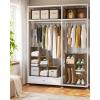 imageSONGMICS Cube Storage Organizer Set of 16 Plastic Cubes Closet Organizers and Storage Room Organization Bedroom Living Room 122 x 484 x 484 Inches Black ULPC44BKRustic Brown