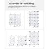 imageSONGMICS Cube Storage Organizer Set of 16 Plastic Cubes Closet Organizers and Storage Room Organization Bedroom Living Room 122 x 484 x 484 Inches Black ULPC44BKWhite