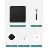 imageSONGMICS Cube Storage Organizer Set of 16 Plastic Cubes Closet Organizers and Storage Room Organization Bedroom Living Room 122 x 484 x 484 Inches Black ULPC44BKBlack