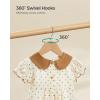 imageSONGMICS Kids Wooden Hangers 20 Pack Solid Wood Baby Hangers Childrens Coat Hangers with Pants Bar Shoulder Notches Swivel Hooks 126 x 75 Inches Natural and Silver UCRW06NLNatural  Silver