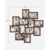 imageSONGMICS 4x6 Collage Picture Frames 12Pack Photo Collage Frame for Wall Decor Glass Front Assembly Required Rustic BrownRustic Brown