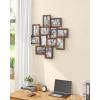 imageSONGMICS 4x6 Collage Picture Frames 12Pack Photo Collage Frame for Wall Decor Glass Front Assembly Required Rustic BrownRustic Brown
