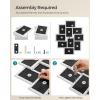 imageSONGMICS 4x6 Collage Picture Frames for Wall Decor 10 Pack Family Photo Collage Frame Set for Gallery Glass Front Assembly Required Ink BlackCloud White