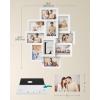 imageSONGMICS 4x6 Collage Picture Frames for Wall Decor 10 Pack Family Photo Collage Frame Set for Gallery Glass Front Assembly Required Ink BlackCloud White