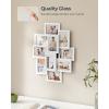 imageSONGMICS 4x6 Collage Picture Frames for Wall Decor 10 Pack Family Photo Collage Frame Set for Gallery Glass Front Assembly Required Ink BlackCloud White