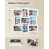 imageSONGMICS 4x6 Collage Picture Frames for Wall Decor 10 Pack Family Photo Collage Frame Set for Gallery Glass Front Assembly Required Ink BlackCloud White
