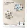 imageSONGMICS 4x6 Collage Picture Frames for Wall Decor 10 Pack Family Photo Collage Frame Set for Gallery Glass Front Assembly Required Ink BlackCloud White