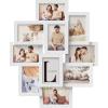imageSONGMICS 4x6 Collage Picture Frames for Wall Decor 10 Pack Family Photo Collage Frame Set for Gallery Glass Front Assembly Required Ink BlackCloud White