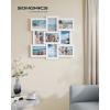 imageSONGMICS 4x6 Collage Picture Frames for Wall Decor 10 Pack Family Photo Collage Frame Set for Gallery Glass Front Assembly Required Ink BlackCloud White