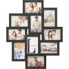 imageSONGMICS 4x6 Collage Picture Frames for Wall Decor 10 Pack Family Photo Collage Frame Set for Gallery Glass Front Assembly Required Ink BlackInk Black