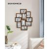 imageSONGMICS 4x6 Collage Picture Frames for Wall Decor 10 Pack Family Photo Collage Frame Set for Gallery Glass Front Assembly Required Ink BlackRustic Brown