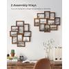 imageSONGMICS 4x6 Collage Picture Frames for Wall Decor 10 Pack Family Photo Collage Frame Set for Gallery Glass Front Assembly Required Ink BlackRustic Brown