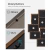 imageSONGMICS 4x6 Collage Picture Frames for Wall Decor 10 Pack Family Photo Collage Frame Set for Gallery Glass Front Assembly Required Ink BlackRustic Brown