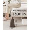 imageSONGMICS Bed Risers 4Pack Furniture Risers Heavy Duty Bed Lifts in Heights of 3 5 or 8 Inches Lifts up to 1300 lb for Sofa Table Legs Extenders Black UCDG001B01Brown