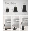 imageSONGMICS Bed Risers 4Pack Furniture Risers Heavy Duty Bed Lifts in Heights of 3 5 or 8 Inches Lifts up to 1300 lb for Sofa Table Legs Extenders Black UCDG001B01Black