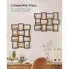 imageSONGMICS Collage Picture Frames 4x6 for Wall Decor Set of 12 Multi Family Photo for Gallery Decor Hanging Display Assembly Required Ink BlackRustic Brown