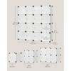 imageSONGMICS Cube Storage Organizer Set of 12 Plastic Cubes Closet Storage Shelves DIY Plastic Closet Cabinet Modular Bookcase Shelving with Doors for Bedroom Living Room Black and White ULPC34HV1White
