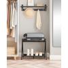 imageSONGMICS Luggage Rack Folding Suitcase Stand with Storage Shelf for Guest Room Hotel Bedroom HeavyDuty Holds up to 131 lb Chestnut Brown URLR007R01Chestnut Brown