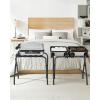 imageSONGMICS Luggage Rack Pack of 2 Luggage Racks for Guest Room Suitcase Stand Steel Frame Foldable for Bedroom Black URLR64B2Black