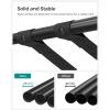 imageSONGMICS Luggage Rack Pack of 2 Luggage Racks for Guest Room Suitcase Stand Steel Frame Foldable for Bedroom Black URLR64B2Black