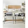 imageSONGMICS Luggage Rack Pack of 2 Luggage Racks for Guest Room Suitcase Stand Steel Frame Foldable for Bedroom Black URLR64B2Gray