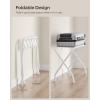 imageSONGMICS Luggage Rack Pack of 2 Luggage Racks for Guest Room Suitcase Stand Steel Frame Foldable for Bedroom Black URLR64B2White