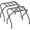 imageSONGMICS Luggage Rack for Guest Room Set of 2 Suitcase Stands Foldable Steel Frame for Hotel Bedroom Holds up to 110 lb 272 x 15 x 205 Inches Black URLR001B02Slate Gray