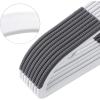 imageSONGMICS Pack of 50 Coat Hangers HeavyDuty Plastic Hangers NonSlip SpaceSaving Clothes Hangers 02 Inches Slim 165 Inches Wide 360 Swivel Silver Hook Light and Dark Gray UCRP20G50White  Dark Gray