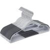 imageSONGMICS Pack of 50 Coat Hangers HeavyDuty Plastic Hangers NonSlip SpaceSaving Clothes Hangers 02 Inches Slim 165 Inches Wide 360 Swivel Silver Hook Light and Dark Gray UCRP20G50Light  Dark Gray
