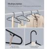 imageSONGMICS Plastic Hangers 50 Pack SpaceSaving Clothes Hangers Lightweight Hangers for Pants Coats Dresses White UCRP009W50Black