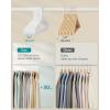 imageSONGMICS Plastic Hangers 50 Pack SpaceSaving Clothes Hangers Lightweight Hangers for Pants Coats Dresses White UCRP009W50White
