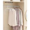 imageSONGMICS Plastic Hangers 50 Pack SpaceSaving Clothes Hangers Lightweight Hangers for Pants Coats Dresses White UCRP009W50White