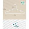 imageSONGMICS Plastic Hangers 50 Pack SpaceSaving Clothes Hangers Lightweight Hangers for Pants Coats Dresses White UCRP009W50White