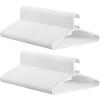 imageSONGMICS Plastic Hangers 50 Pack SpaceSaving Clothes Hangers Lightweight Hangers for Pants Coats Dresses White UCRP009W50White