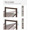 imageSONGMICS Shoe Rack 12Tier Shoe Organizer Metal Shoe Storage for Garage Entryway Set of 2 6Tier Stackable Shoe Shelf with Adjustable Flat or Angled Shelves Holds 4860 Pairs Black ULMR12BBronze