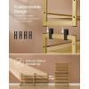 imageSONGMICS Shoe Rack 8Tier Shoe Organizer Metal Rack for Garage Set of 2 4Tier Stackable Shelf with Adjustable Flat or Angled Shelves 3240 Pairs Ink Black ULMR08BPale Gold